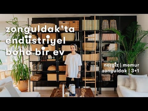 Zonguldak'ta Endüstriyel + Boho Bir Ev